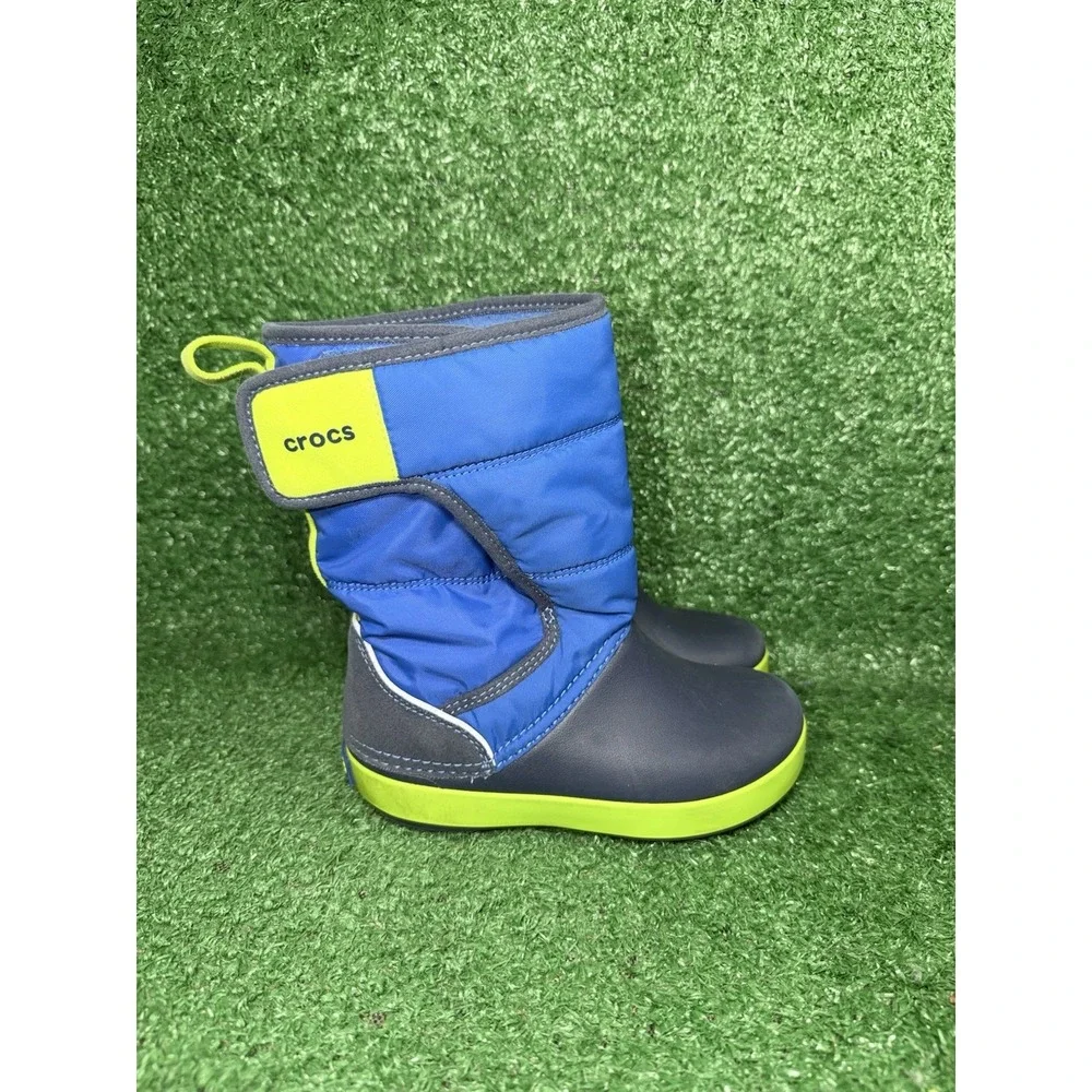 Crocs Toddler Size 11C Lodge Point Rain Boots Waterproof Walking Comfort Slip On